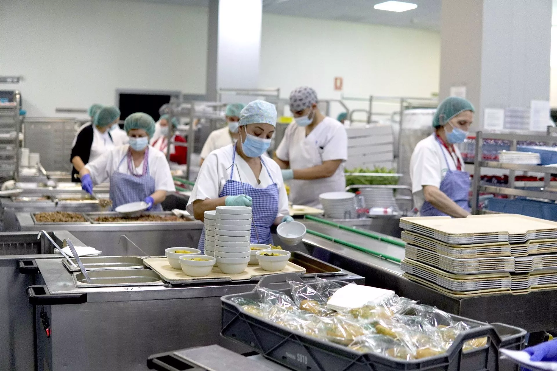 Cocina de un centro hospitalario