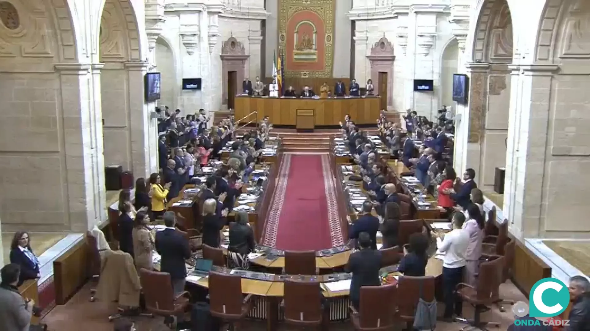 Sesión del Pleno del Parlamento de Andalucía este jueves. 