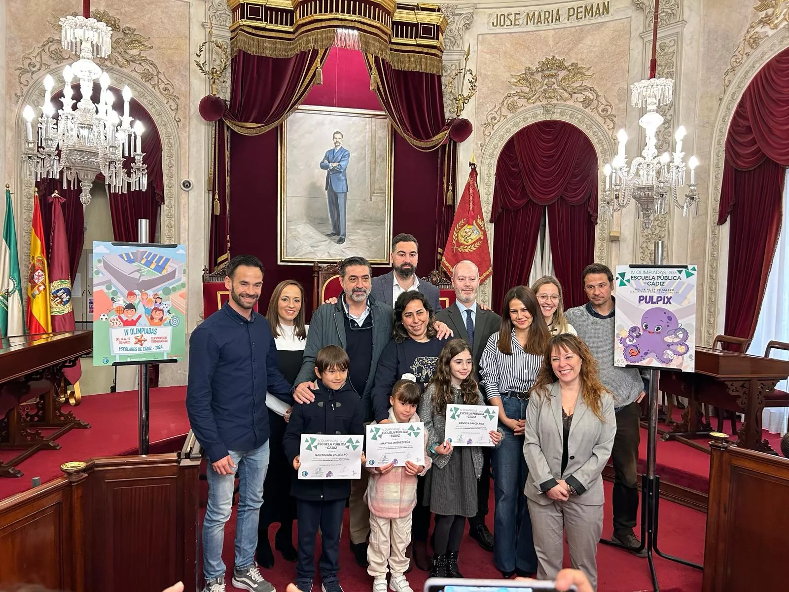 Acto de presentación del cartel y de la mascota de las IV Olimpiadas de la Escuela Pública