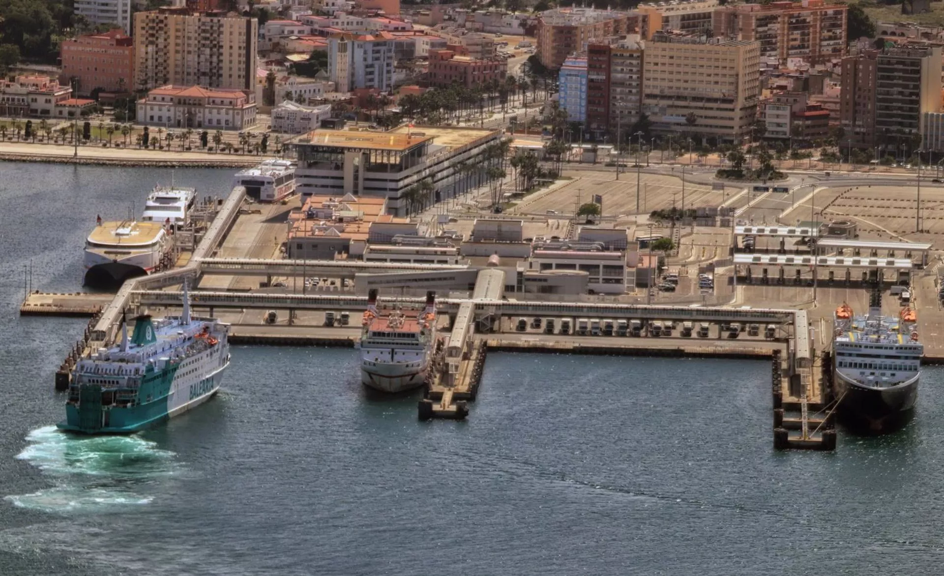 Imagen del puerto de Algeciras