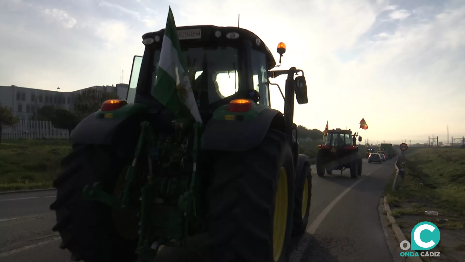 Movilización de los agricultores por las carreteras de la provincia. 