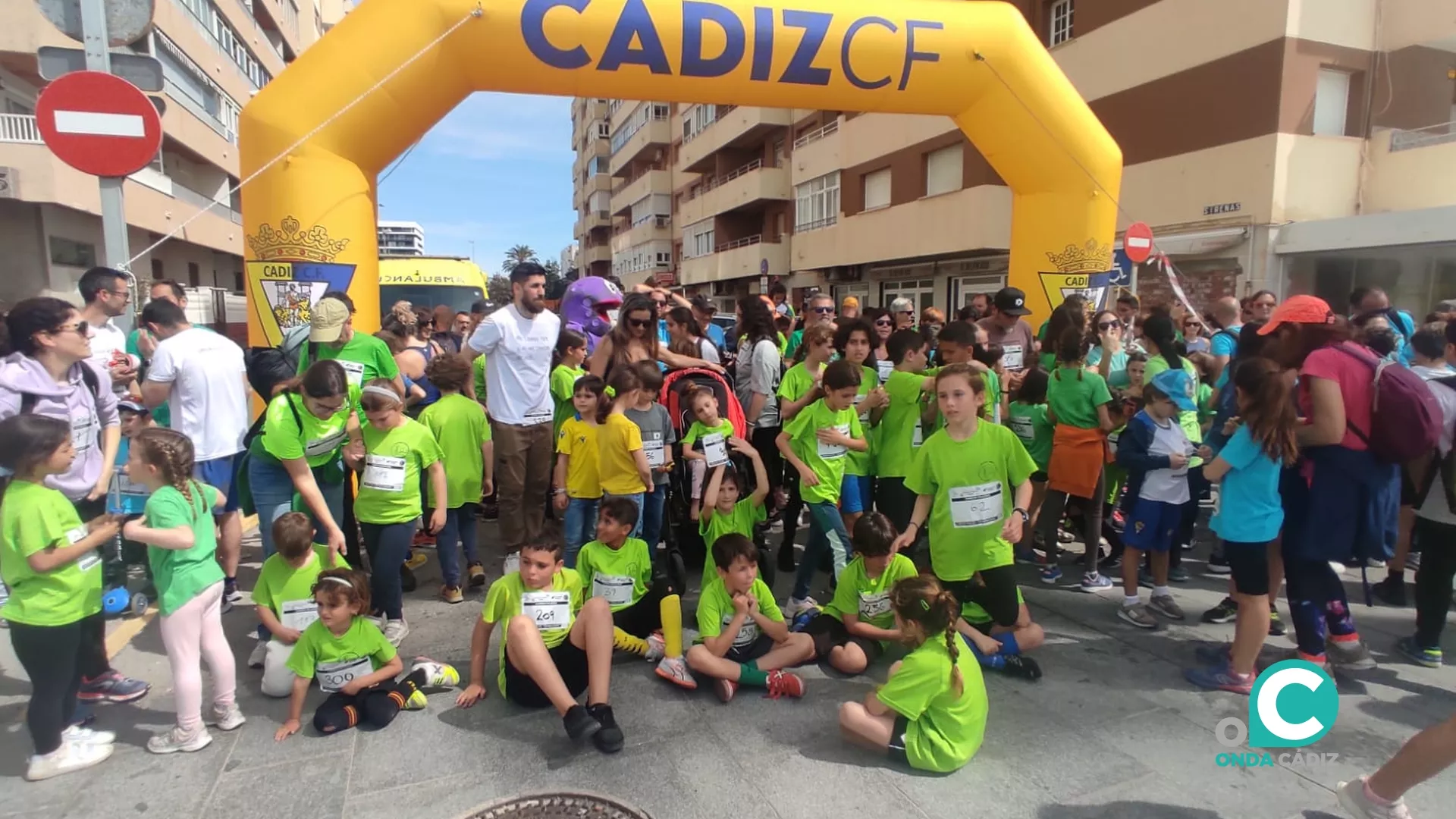 Momento de la carrera solidaria a beneficio de la Asociación Yo Nemalínica.