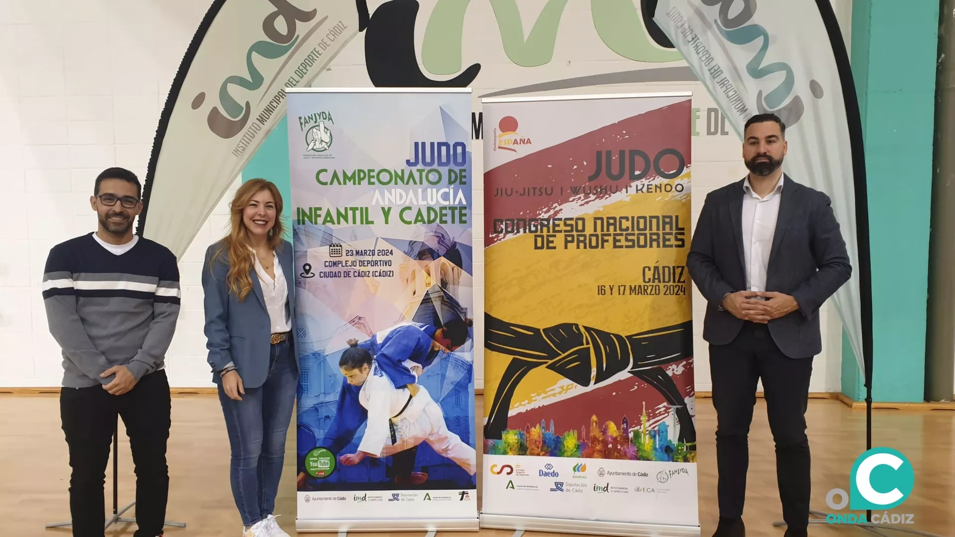 Presentación de los dos eventos en el Complejo Deportivo Ciudad de Cádiz. 