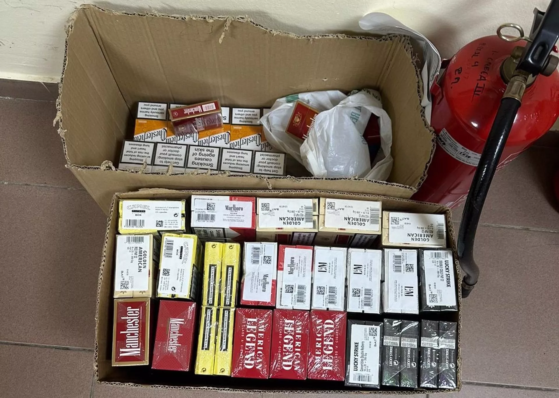 Tabaco incautado de contrabando en una imagen de archivo.