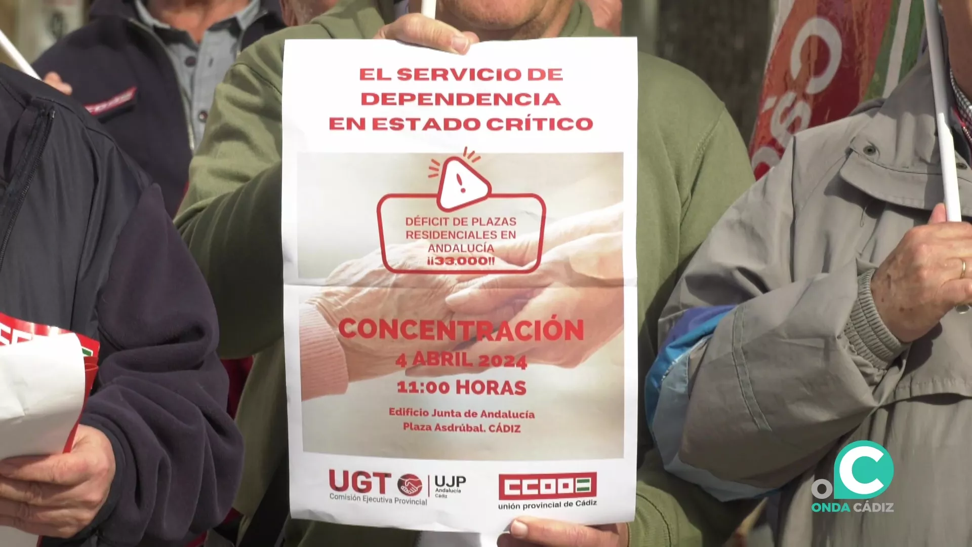 Cartel de la convocatoria de la movilización