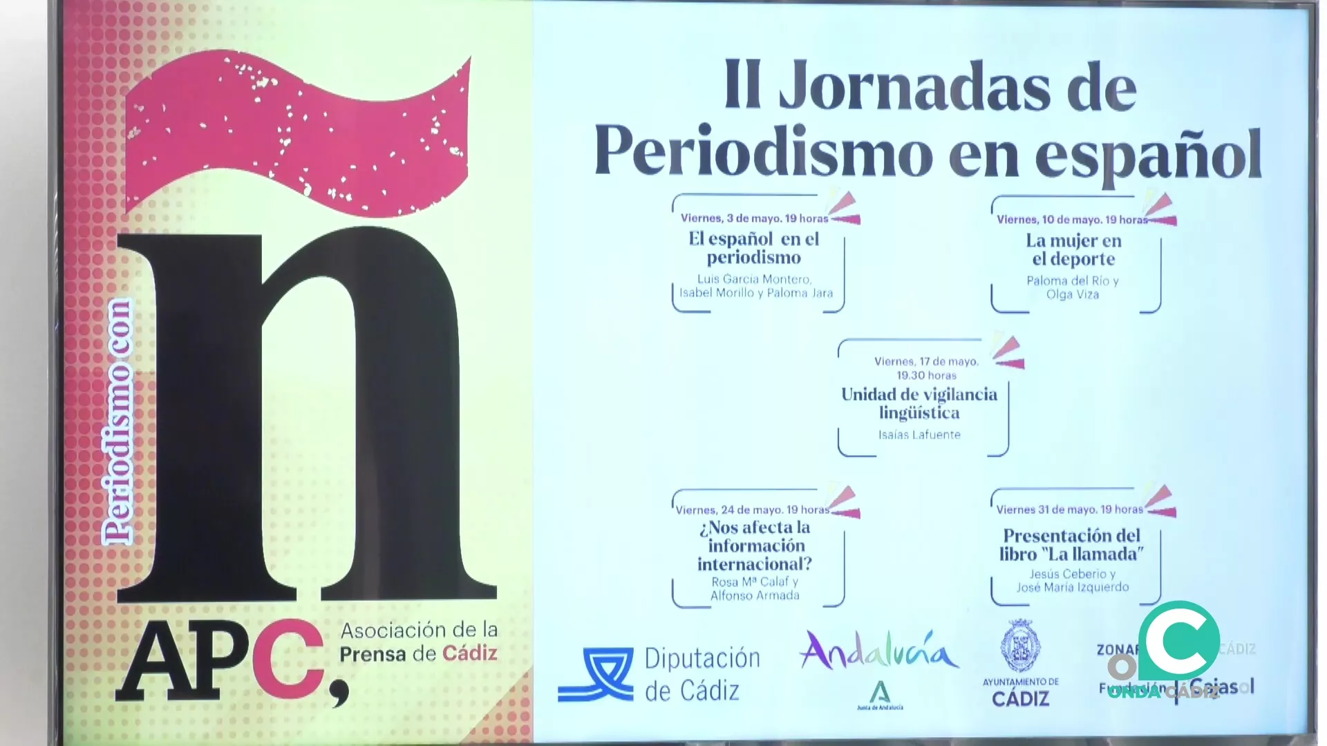 La APC presenta la segunda edición de las jornadas “Periodismo con ñ”. 