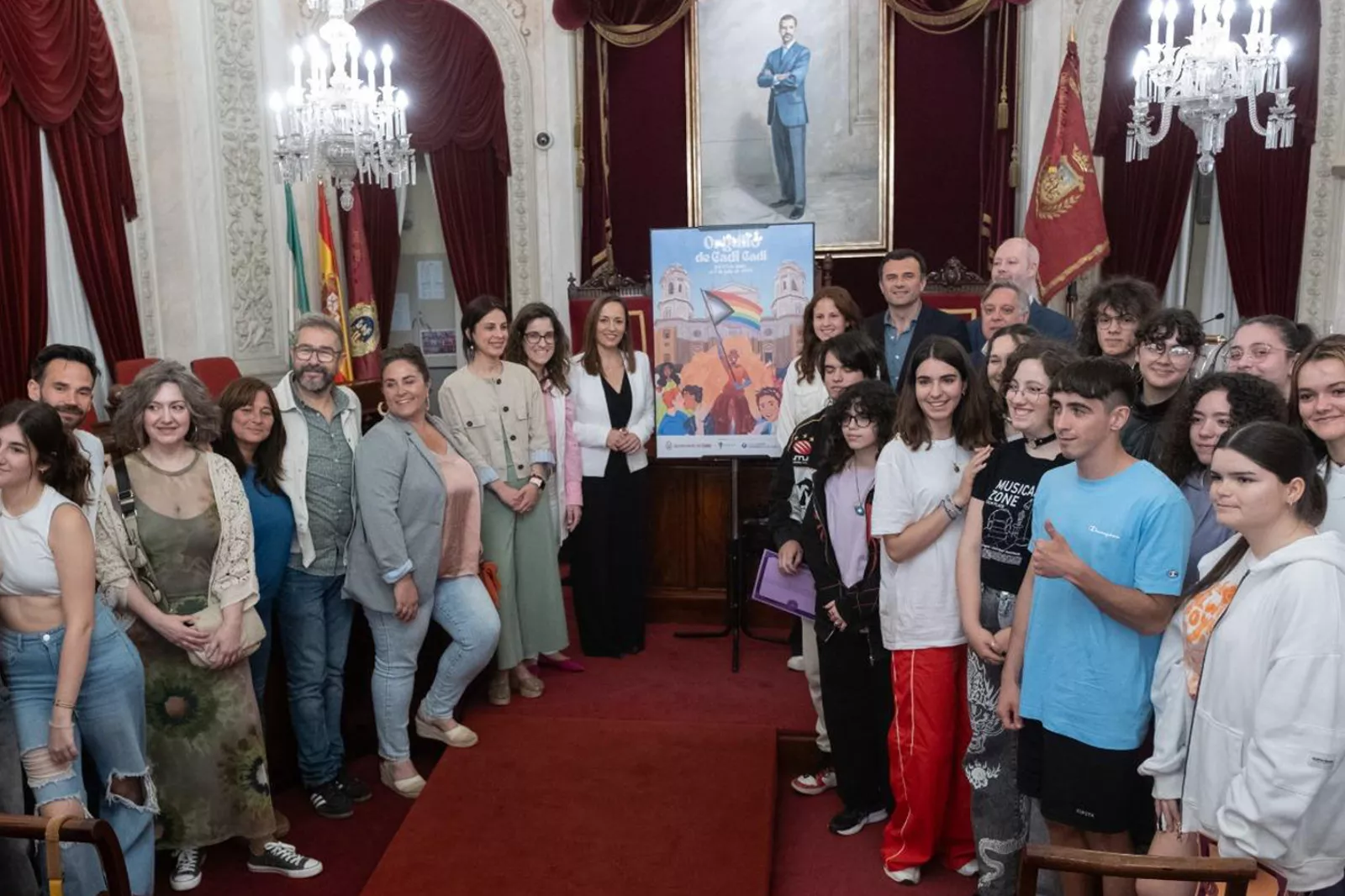 Un momento del acto celebrado en el Salón de Plenos del Ayuntamiento