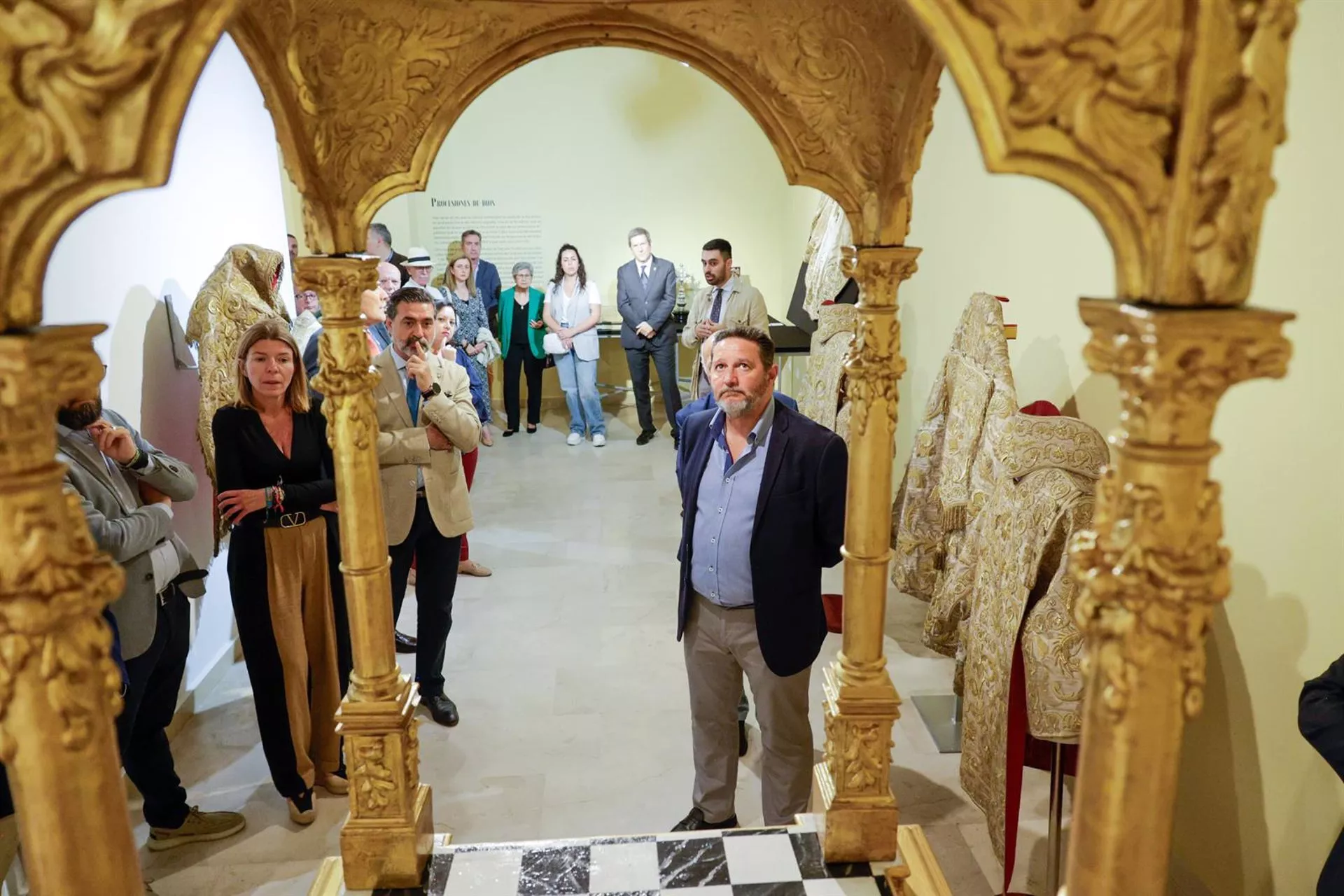 Inauguración de la muestra en la Fundación Cajasol de Cádiz