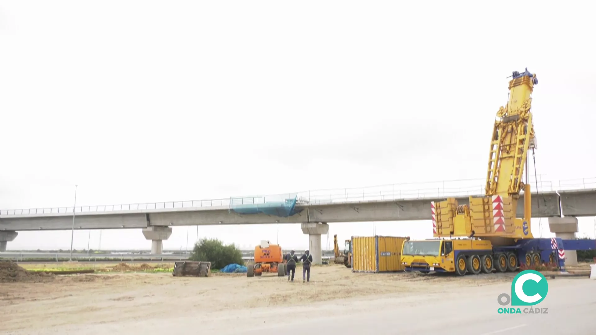 La obras de la plataforma de conexión ferroviaria con el Bajo de La Cabezuela avanzan a buen ritmo