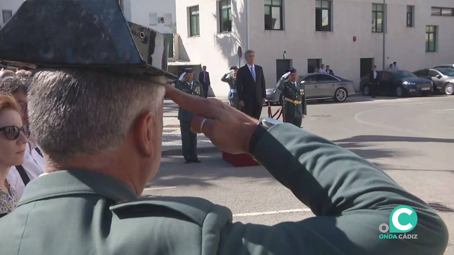 Un momento de la ceremonia celebrada en el patio de armas celebrado de la Comandancia