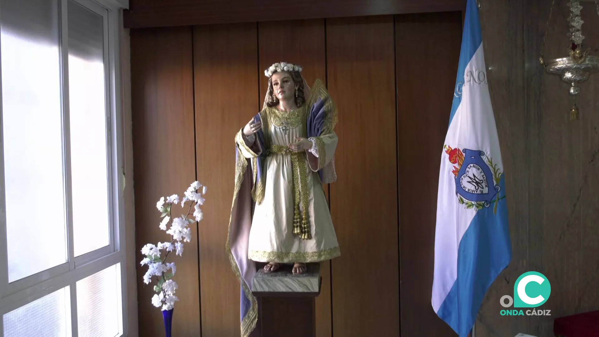 Obra del imaginero gaditano Luis González Rey representa el momento en que la Virgen es presentada en el templo