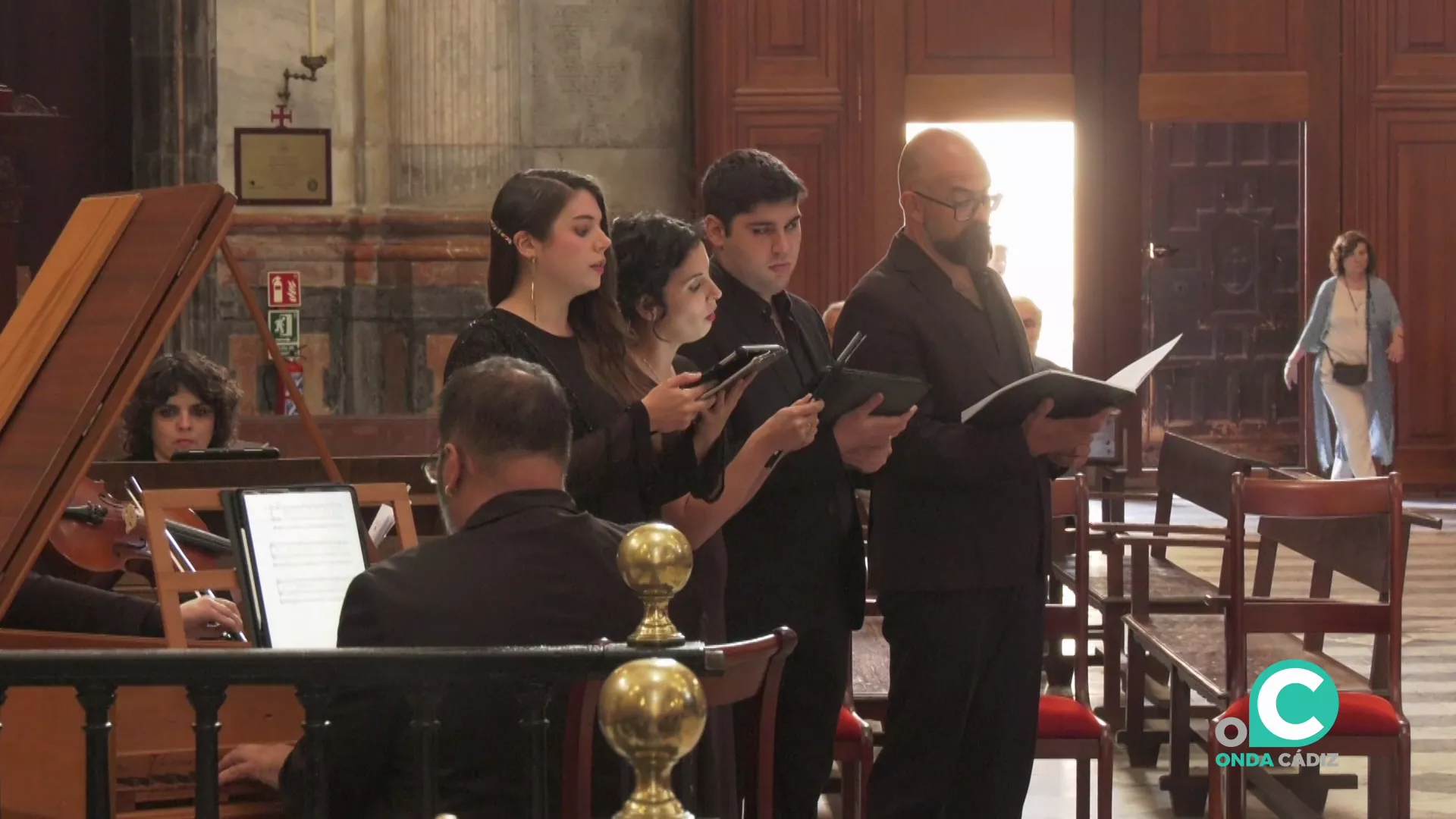 Un momento de la cita musical en el templo