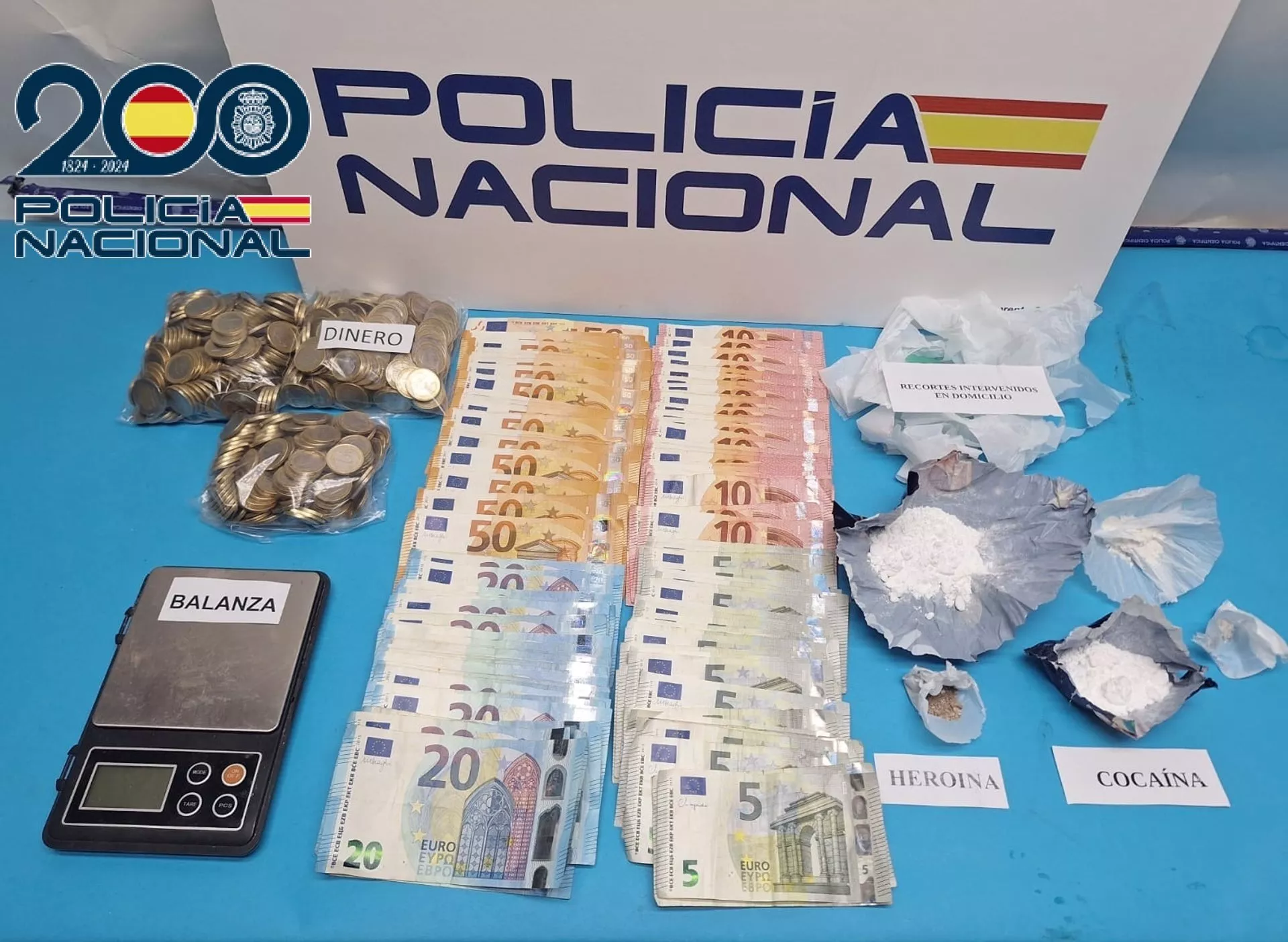 Droga y dinero incautado en operaciones contra el menudeo en la Bahía de Cádiz