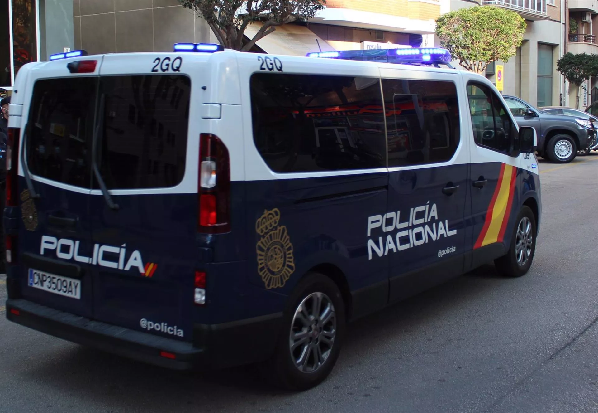 Imagen de archivo de un furgón de la Policía Nacional