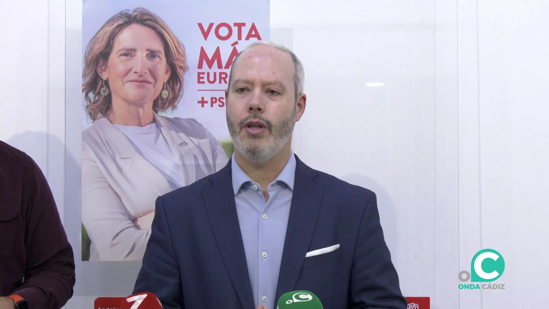 José Ramón Ortega atiende a los medios en una rueda de prensa durante la pasada campaña 