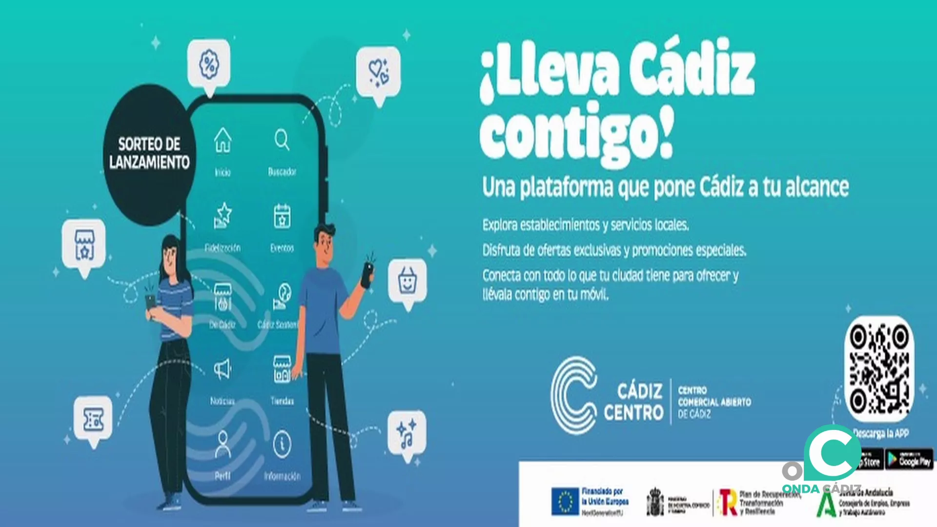 Logo de la nueva app de Cádiz Centro Comercial Abierto 