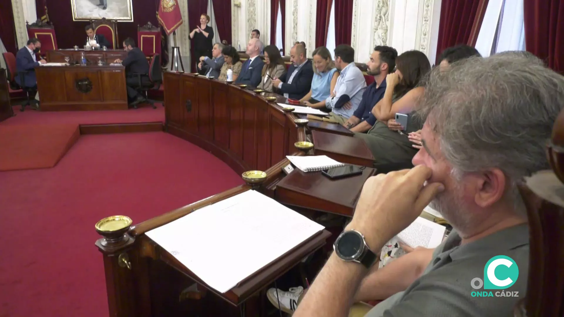 El arco plenario durante la sesión de este viernes