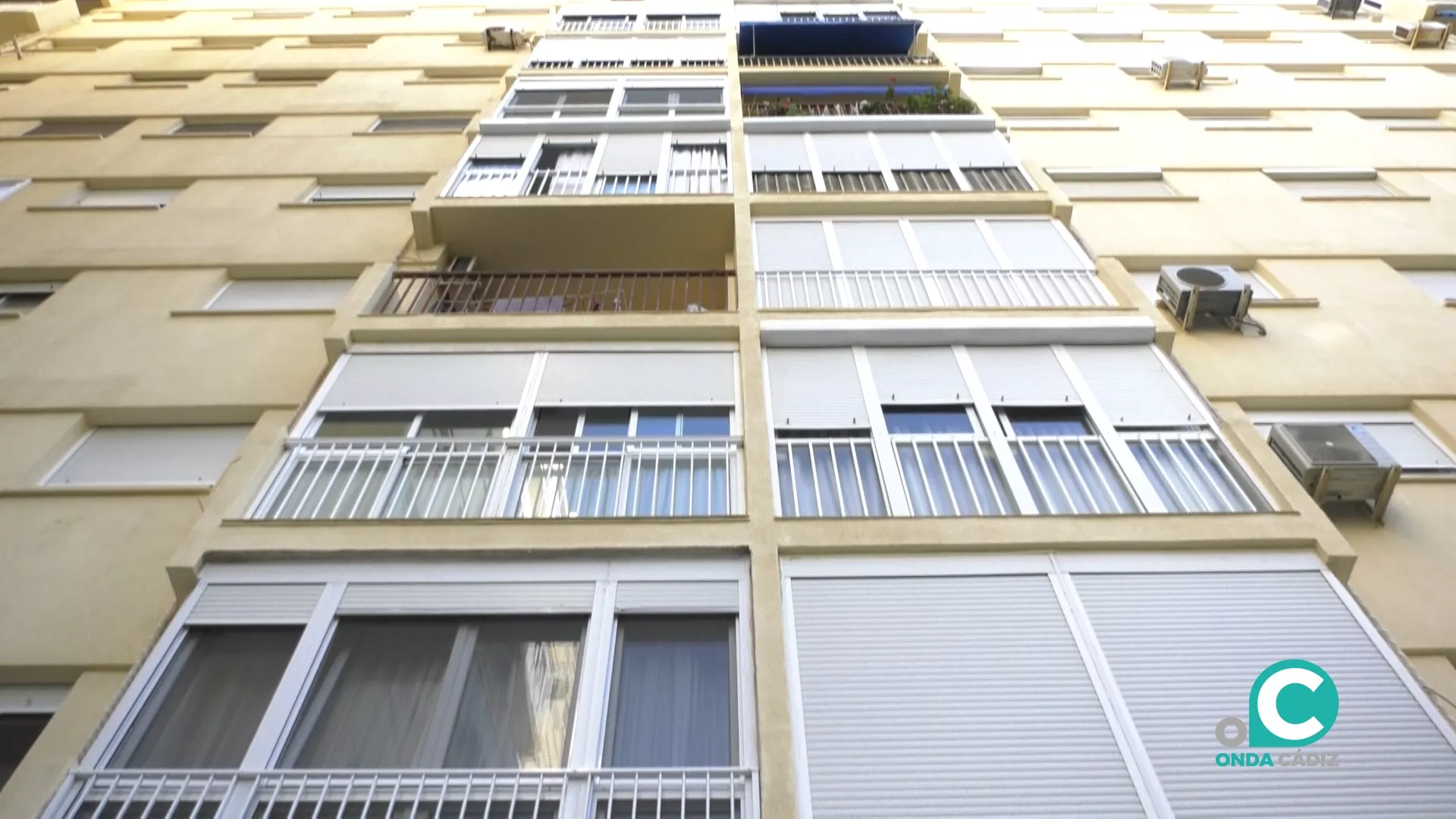 Un bloque de pisos en Cádiz capital.