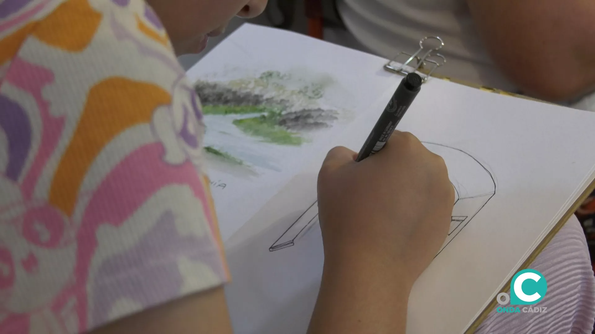 El grupo de Urban Sketcher de Cádiz ha participado en la Feria del Libro de Cádiz. 