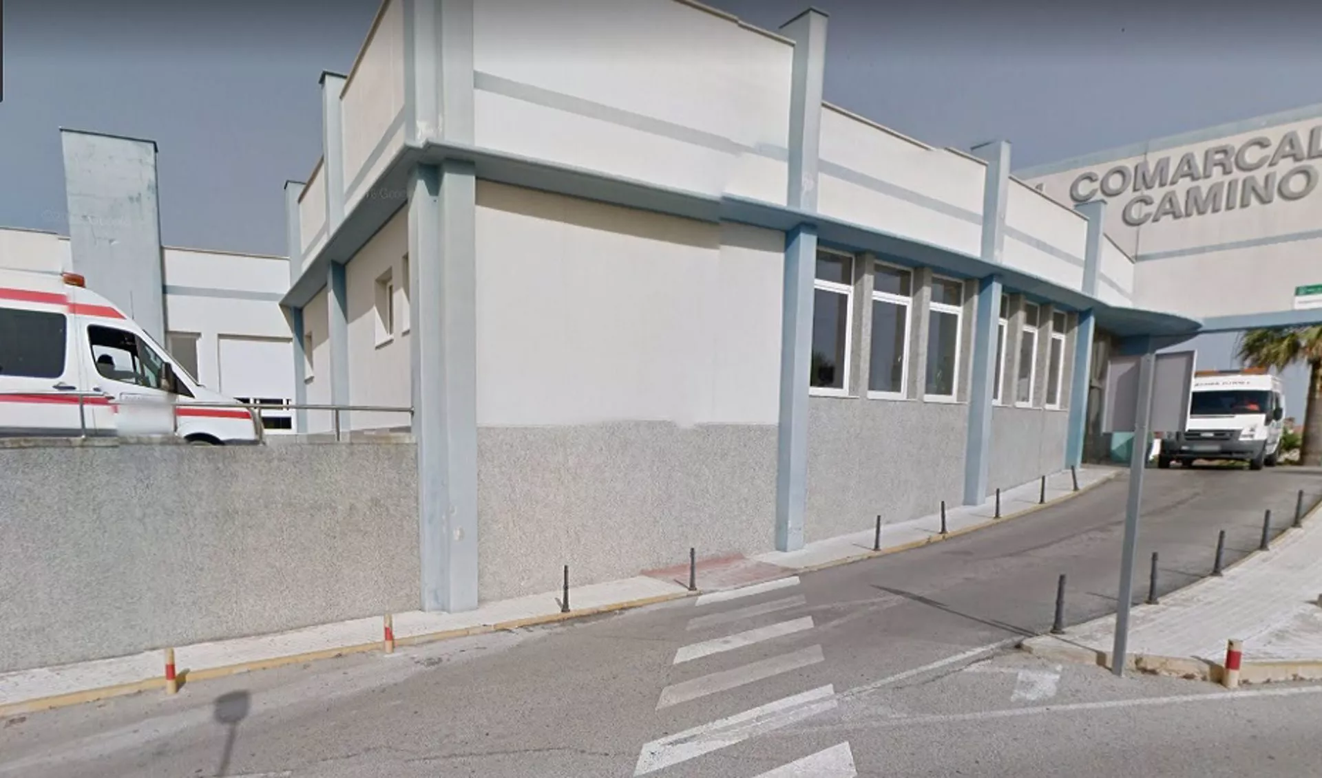 Vista del exterior del Hospital de Sanlúcar de Barrameda.