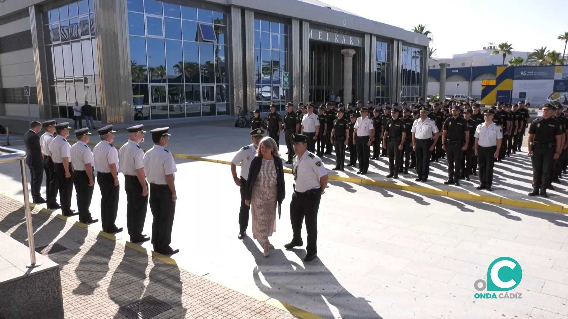 Acto de presentación de los 180 alumnos de la Escuela Nacional de Policía en Cádiz. 