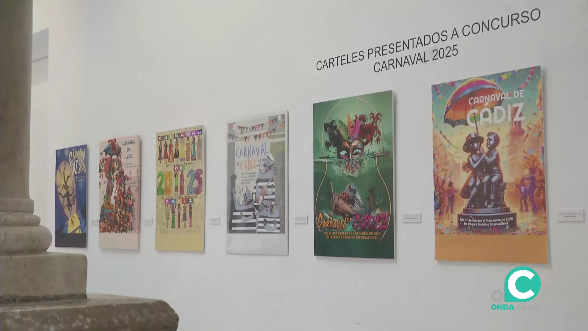 Algunas de las obras presentadas al anterior concurso del cartel en la Casa de Carnaval.