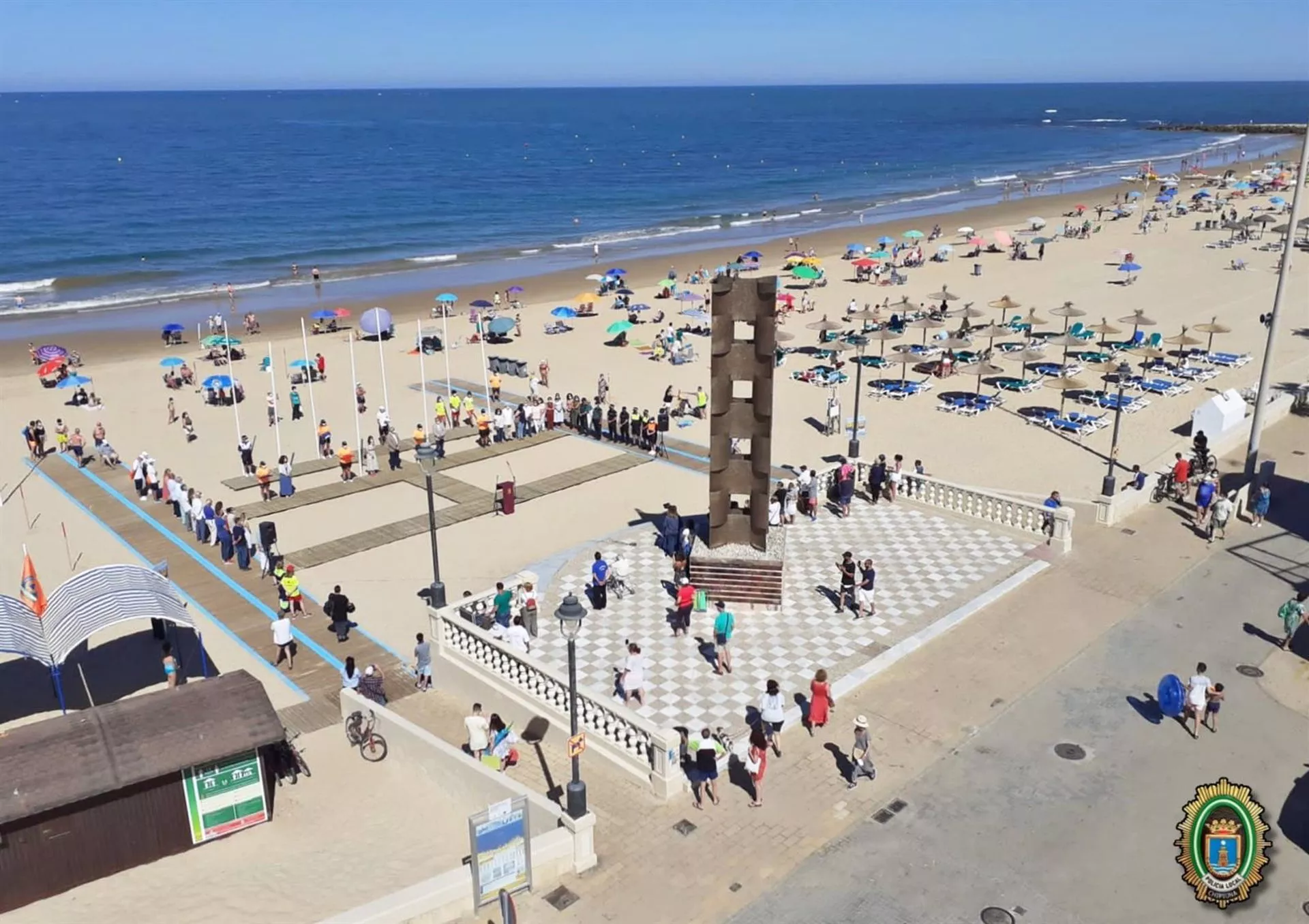 Una playa de Chipiona en una imagen de archivo