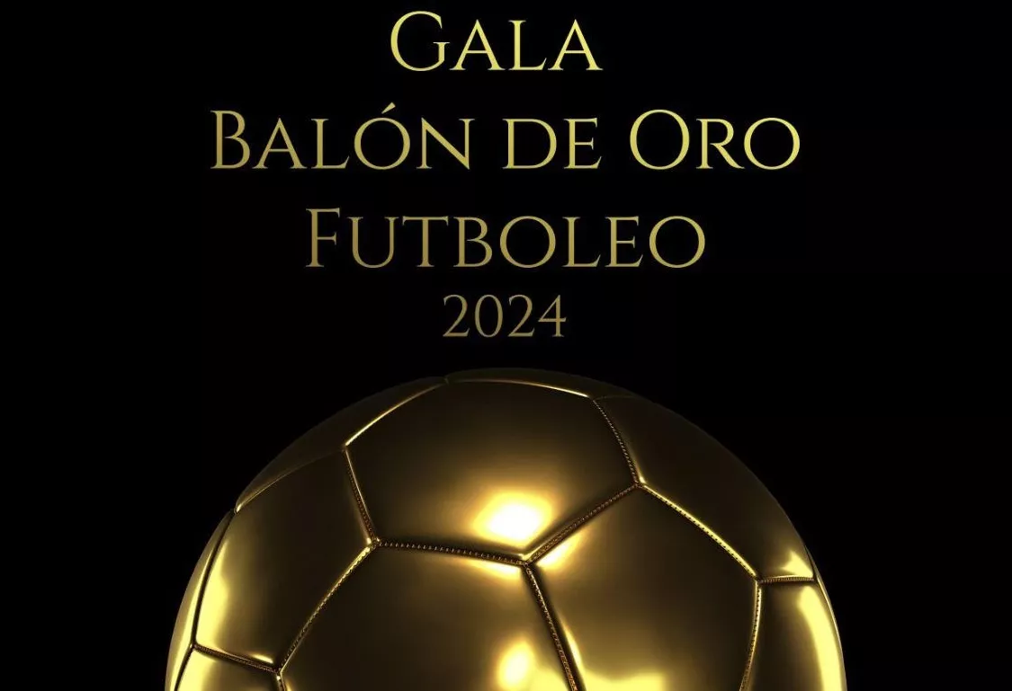 Detalle del cartel de la Gala del Balón de Oro 