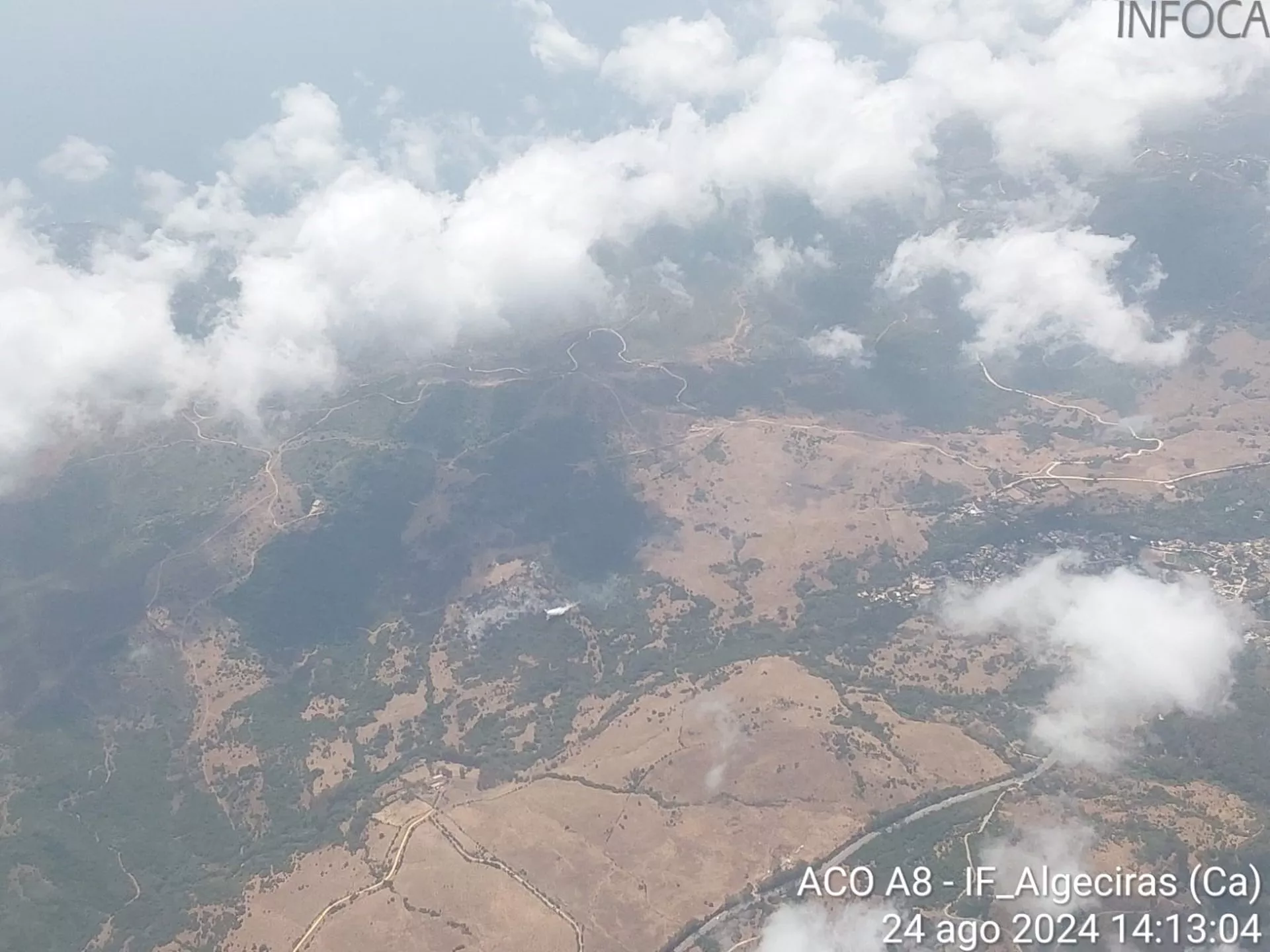 Imagen de la zona en la que se ha declarado el incendio