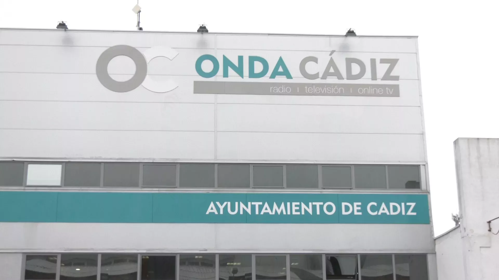 Fachada de la radiotelevisión municipal Onda Cádiz. 