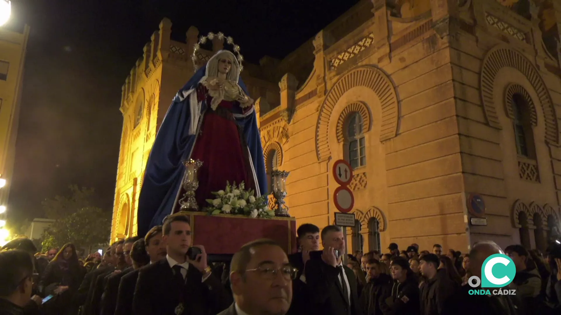 Imagen de archivo de la Virgen de la Victoria en culto público. 