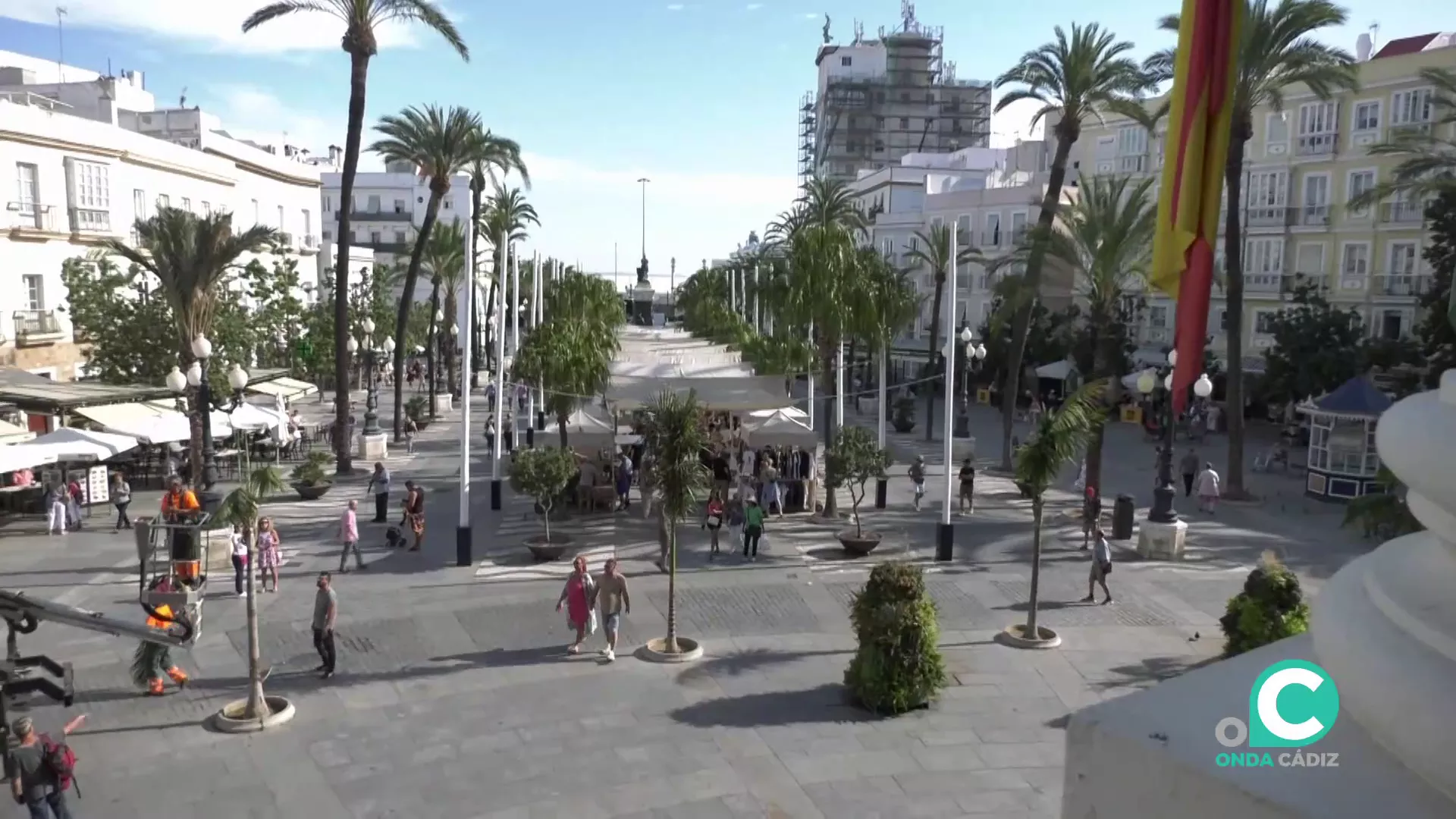 Imagen de la plaza de San Juan de Dios uno de los espacios de los incidentes 