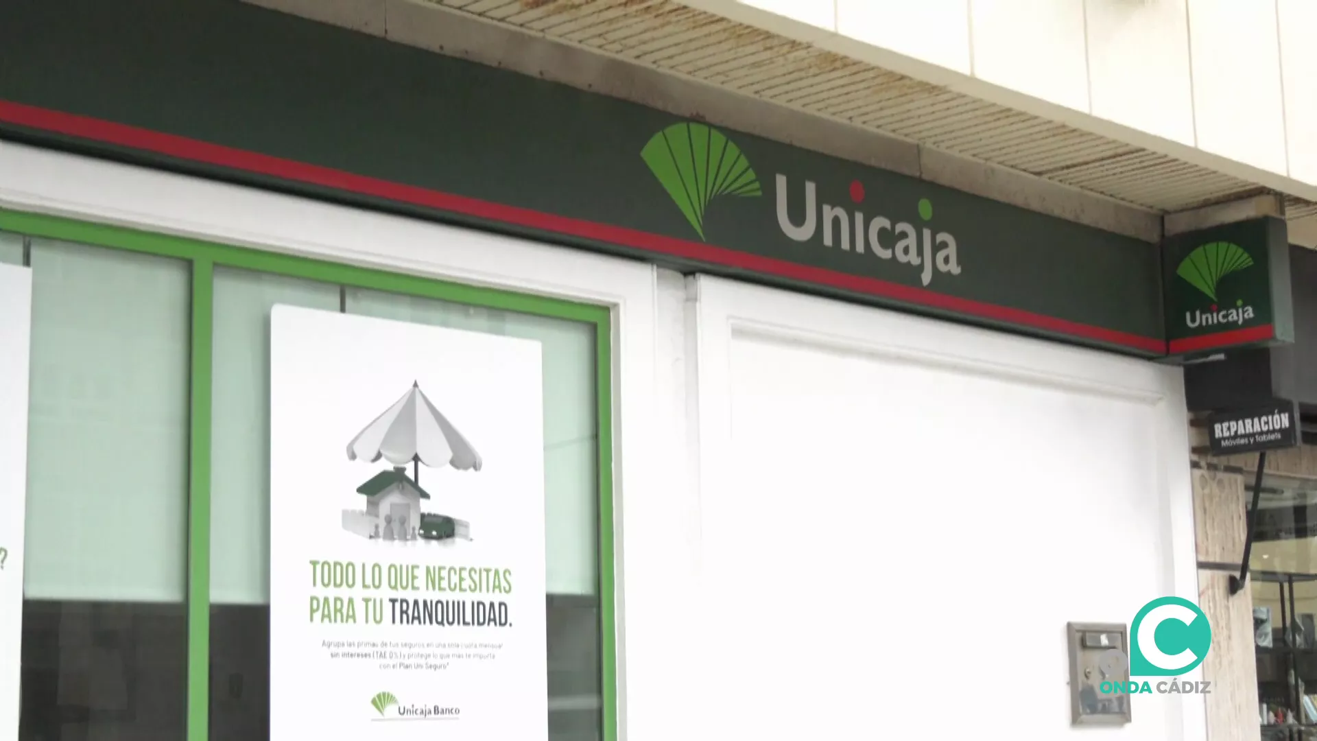 Sucursal de Unicaja en la capital gaditana