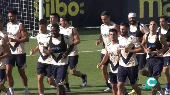 Imagen de la sesión desarrollada a puerta cerrada en la Ciudad Deportiva