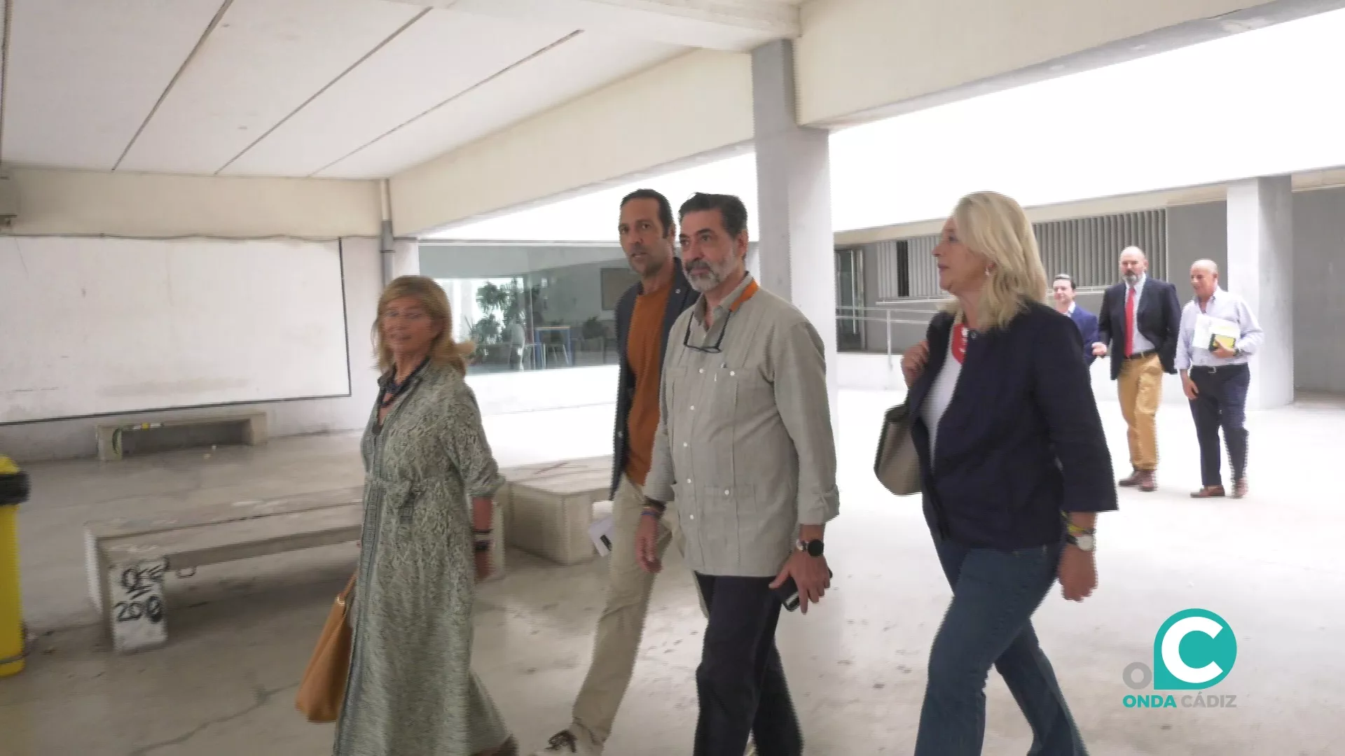 La delegada del gobierno de la Junta, Mercedes Colombo, en su visita en el Cornelio Balbo.