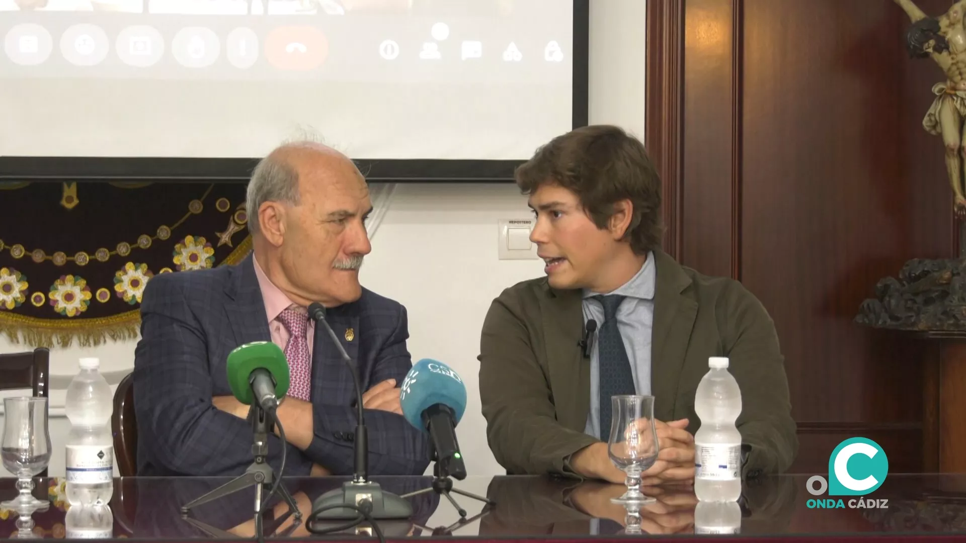 Miguel Ángel Sastre, en su presentación como pregonero de la Semana Mayor de 2025. 