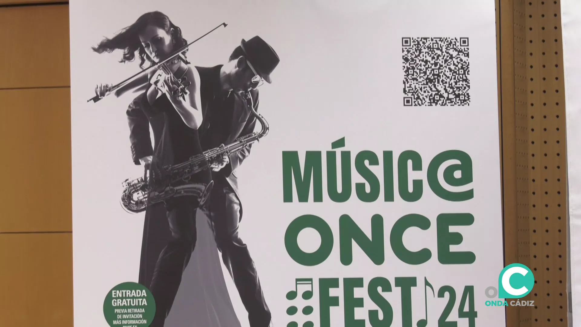 Cartel del I festival Music ONCE Fest 2024, presentado en rueda de prensa este martes. 