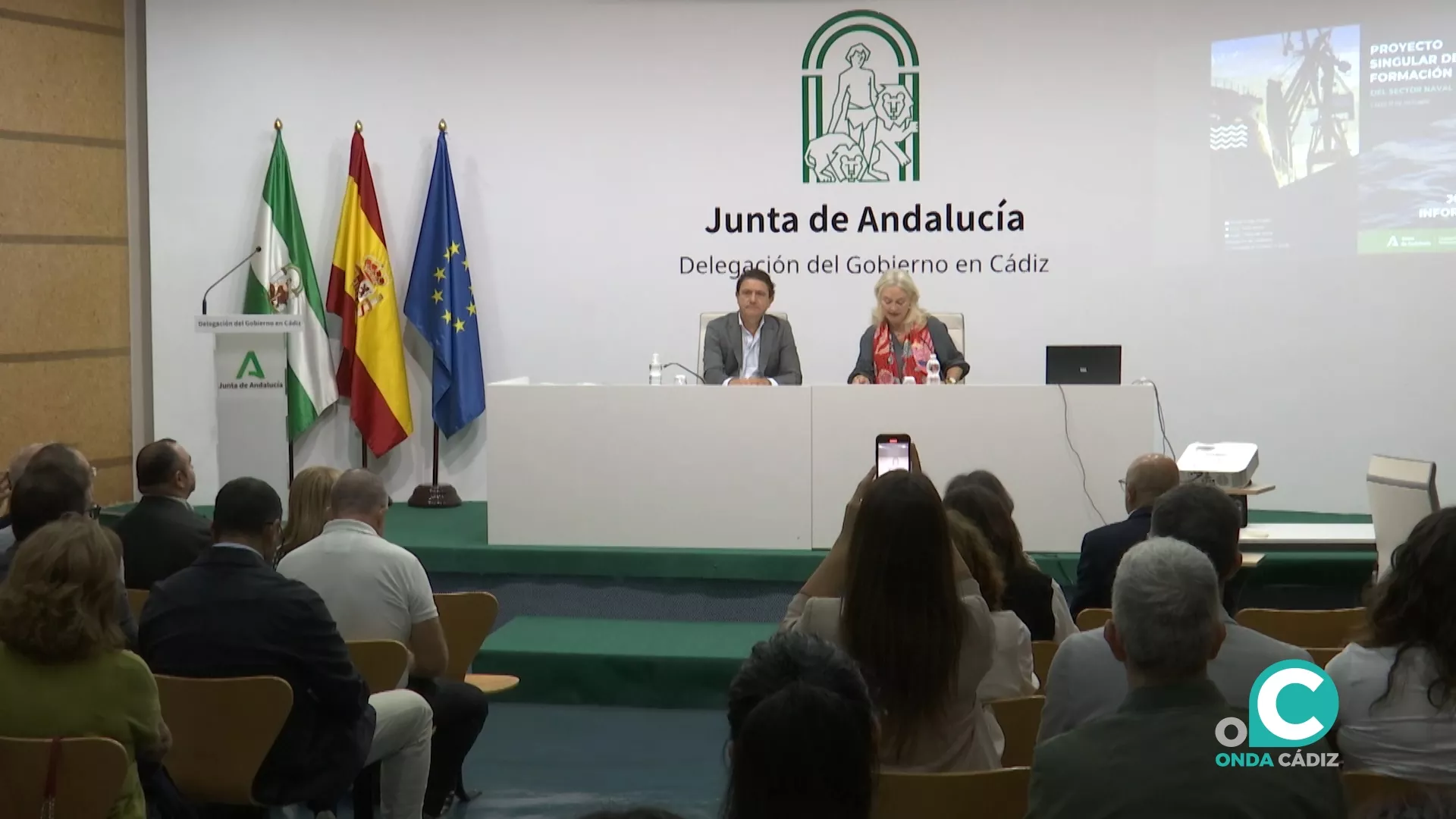 Presentación de la jornada informativa sobre el sector naval. 