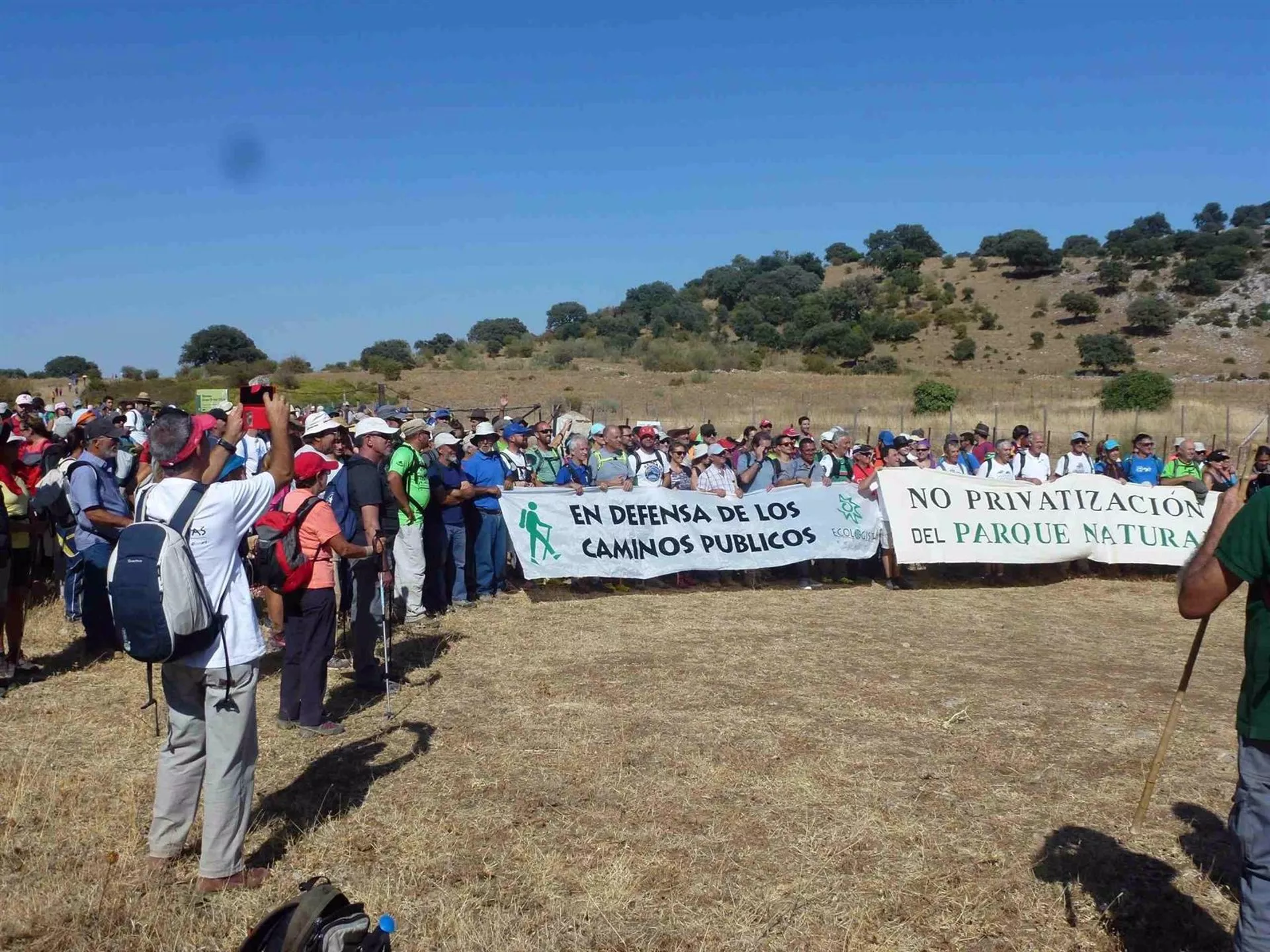 Imagen de archivo de una marcha en solidaridad con Juan Clavero 