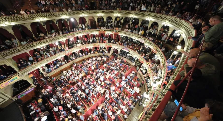 Interior del Gran Teatro Falla. 