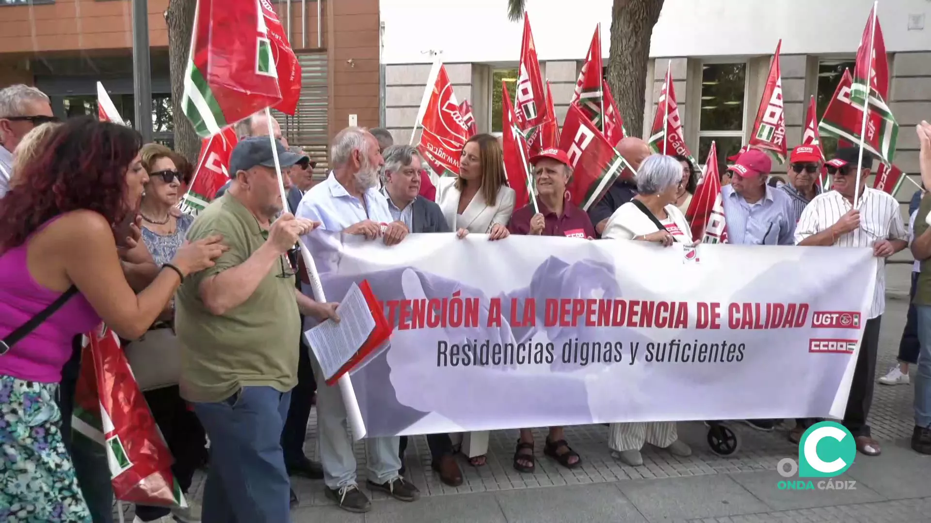 Imagen de la concentración celebrada este martes