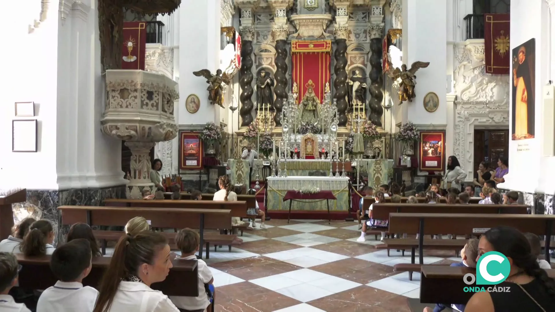 Las visitas de escolares al santuario de Santo Domingo han sido intensas en los días previos