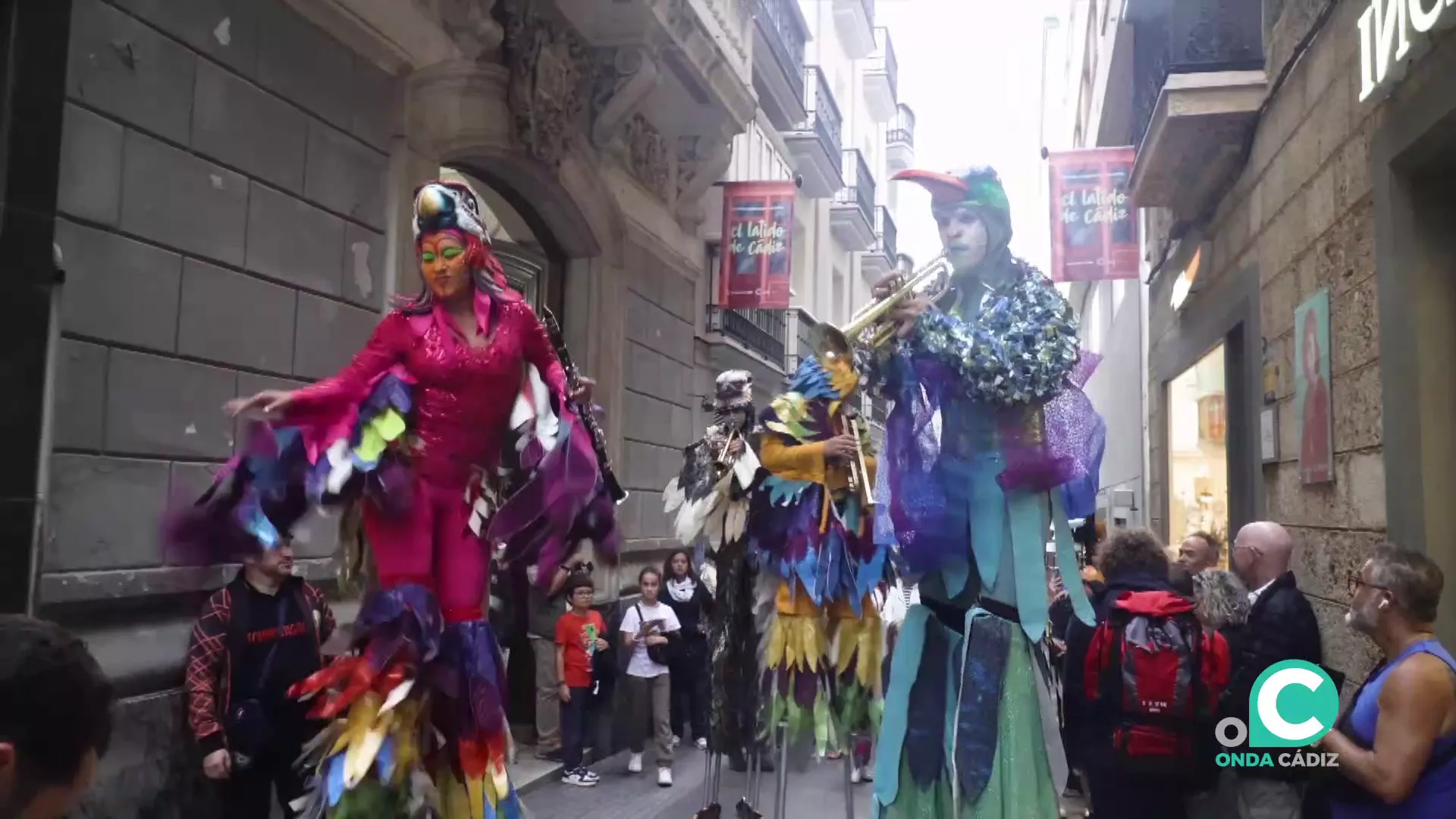 Aspecto del pasacalles celebrado del pasado sábado