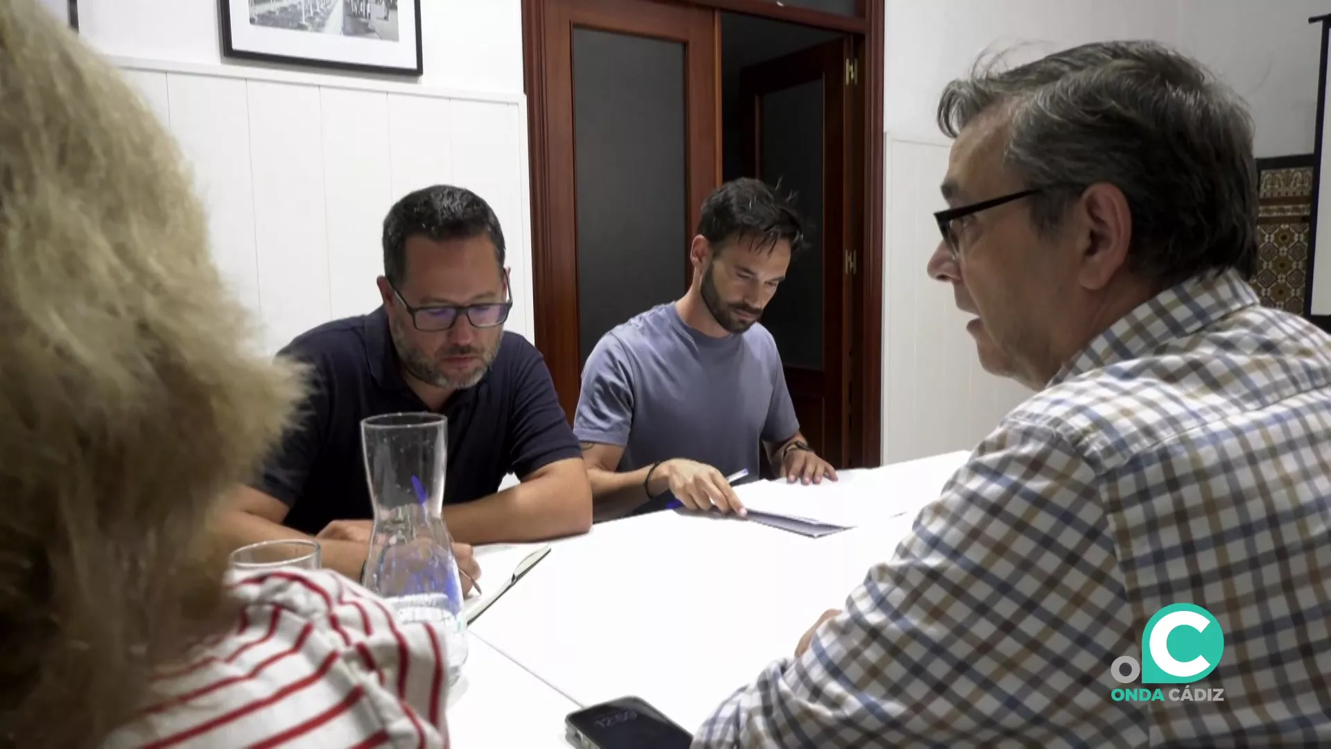 Reunión de la formación en una imagen de archivo