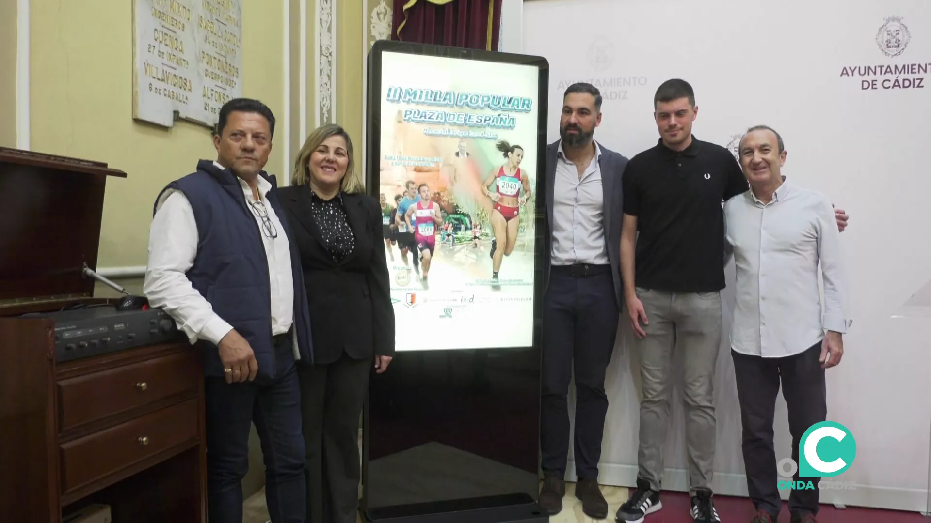 Un momento de la presentación de la cita atlética.