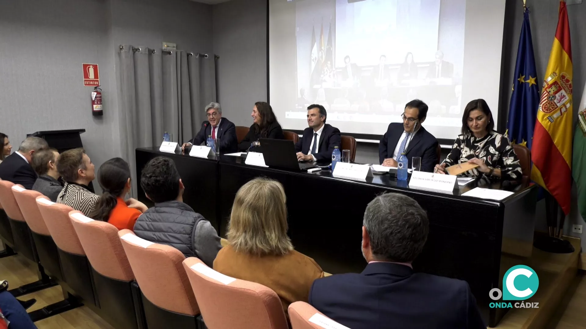 Un momento de la inauguración de la segunda jornada formativa en materia de violencia de género para abogados del turno de oficio.