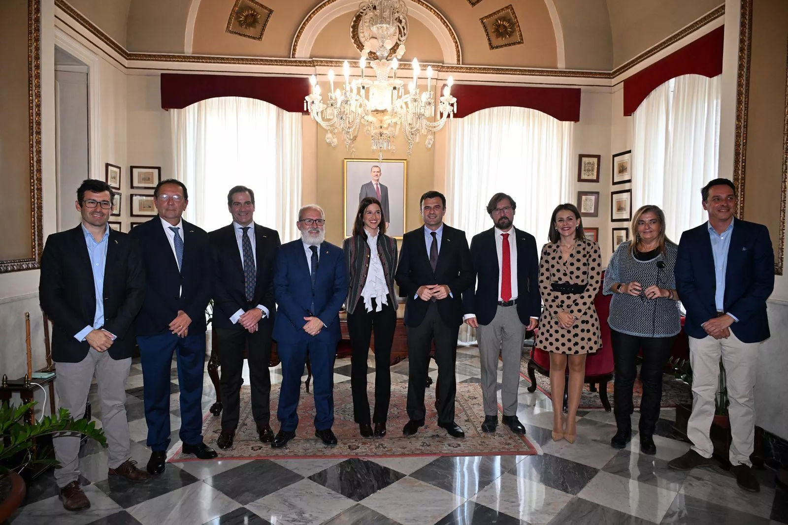 Un momento del sencillo acto institucional en el Consistorio