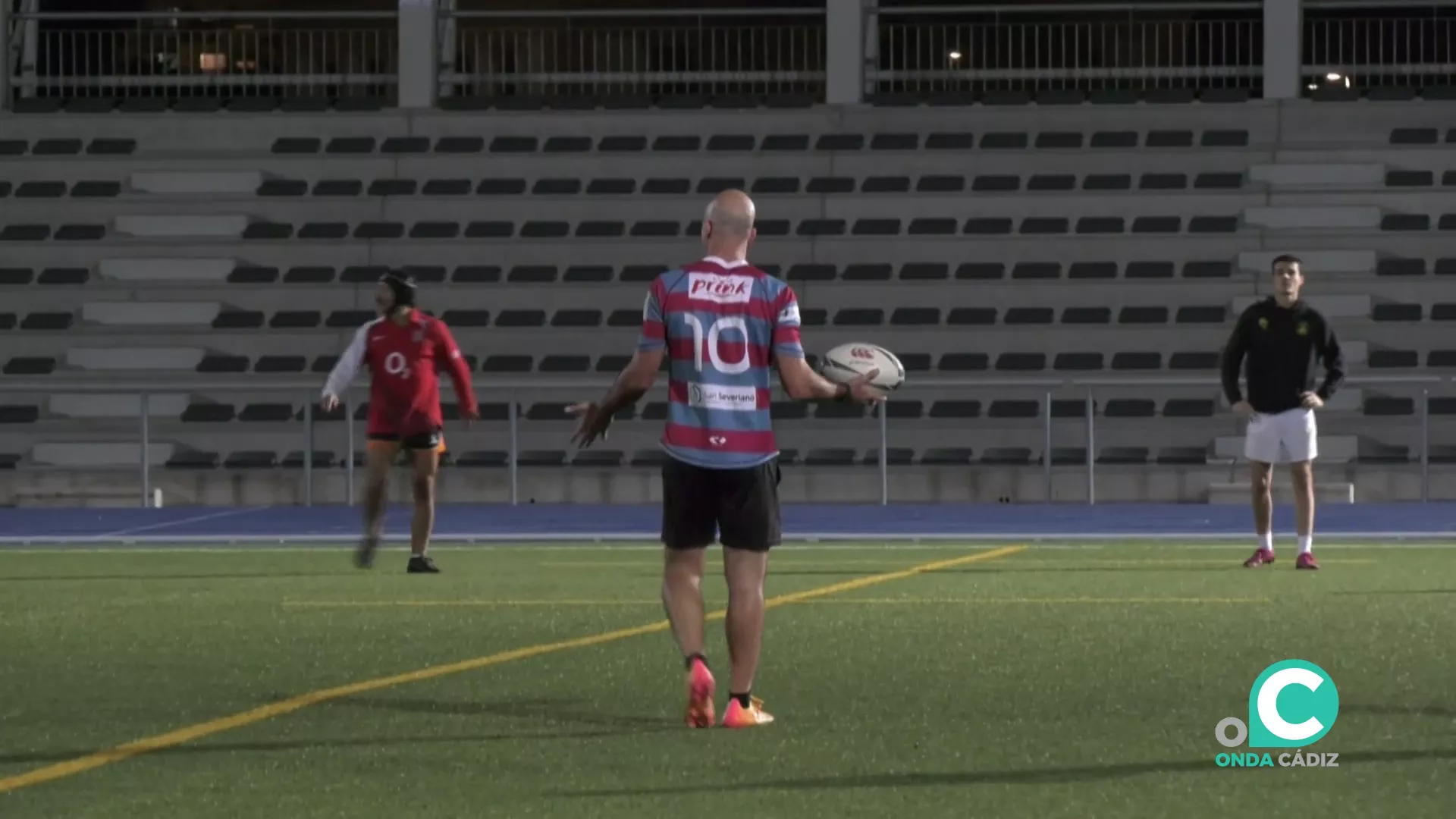 Una imagen del entrenamiento del club gaditano