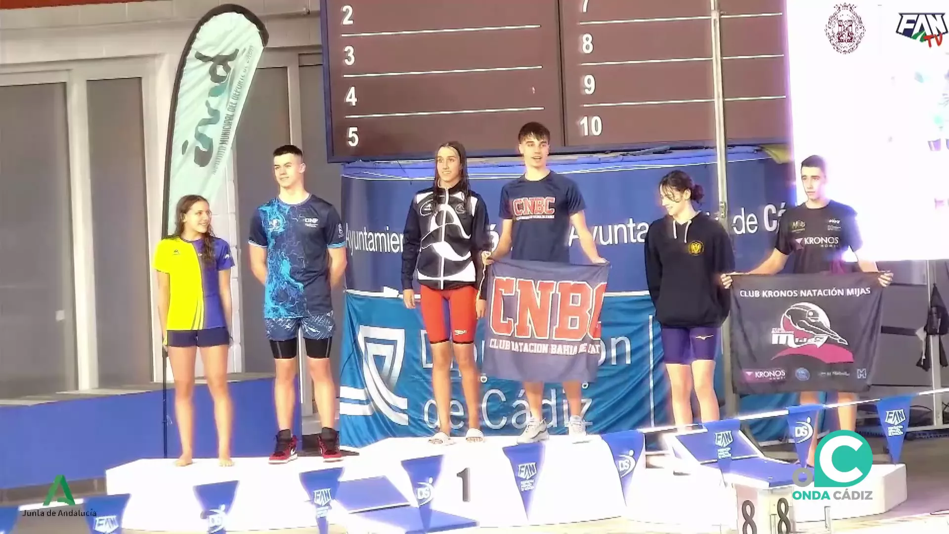 Momento de la entrega de premios durante el torneo. 