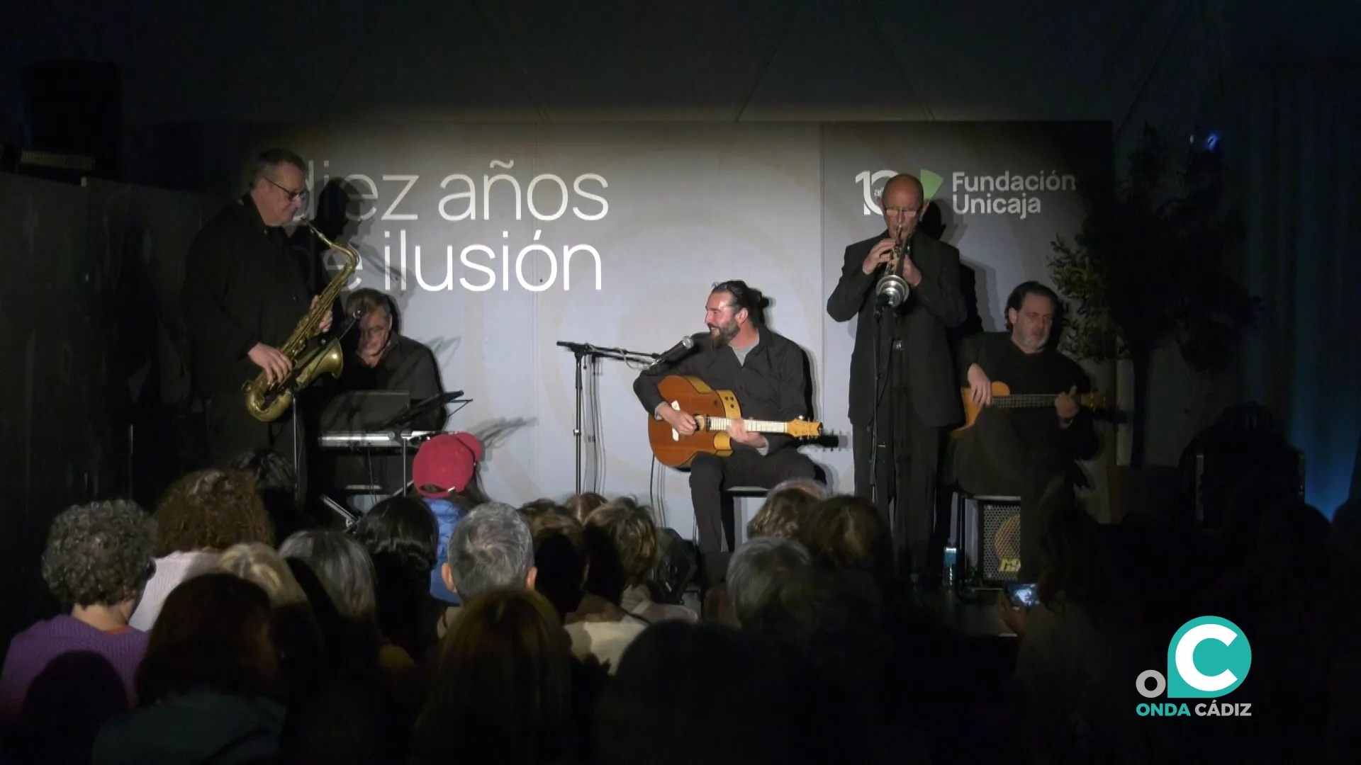 Concierto de The Farataos Jazz Band en el Auditorio del Espacio Fundación Unicaja de Cádiz.